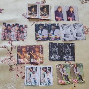 Unused pop star stamps ~ Australia